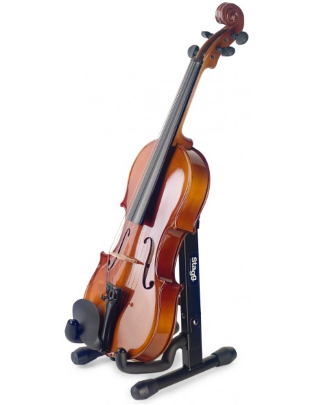 Foldable "A" stand for ukuleles, mandolins and violins
