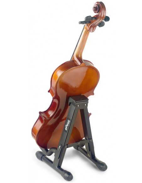 Foldable "A" stand for ukuleles, mandolins and violins