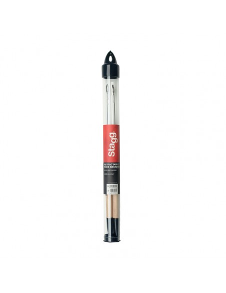 Telescopic wire brushes with wooden handle