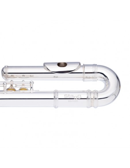 C flute, 2 head joints w/curved, closed holes, offset G, split E