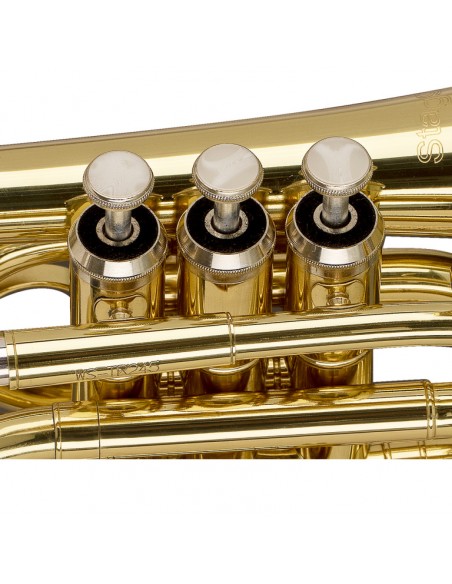 Bb Pocket Trumpet, ML-bore, Brass body material