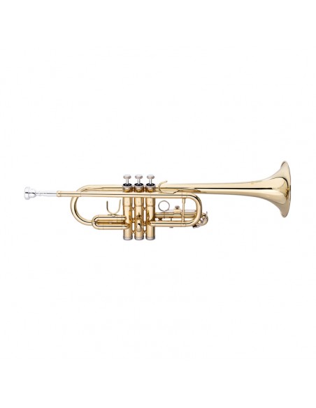 C Trumpet, ML-bore, Brass body material