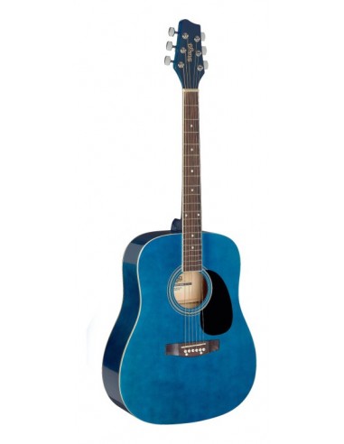 3/4 blue dreadnought acoustic guitar...