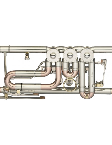Bb Rotary Trumpet, Gold brass body, w/trigger
