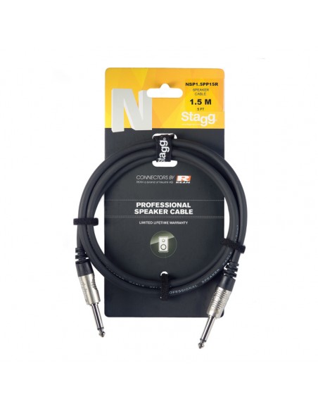 Speaker cable, jack/jack (m/m), 10 m (33')
