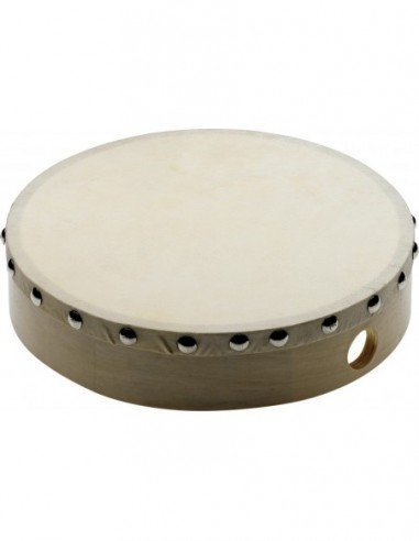 8" pre-tuned wooden hand drum with...