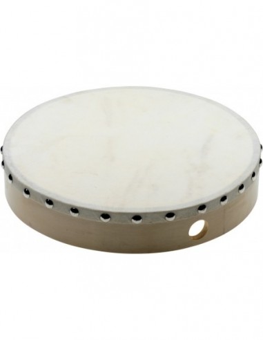 10" pre-tuned wooden hand drum with...