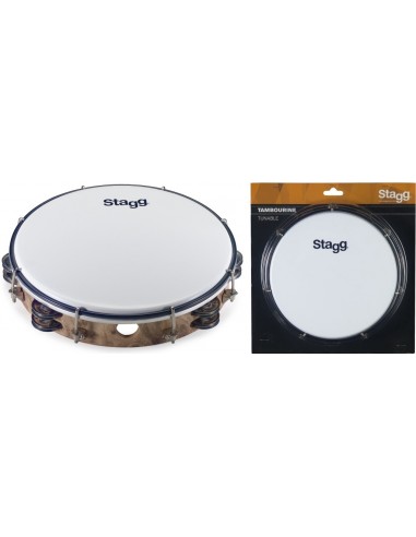 10" Tuneable plastic tambourine with...