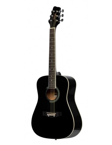 3/4 black dreadnought acoustic guitar...