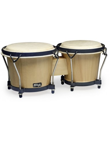 6" & 7" Traditional wooden bongo set