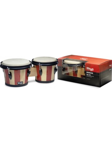 7.5" and 6.5" traditional wood bongos...