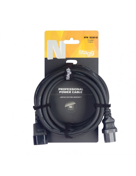 N series extension power cable, IEC/IEC (f/m), 1.5 m (5')