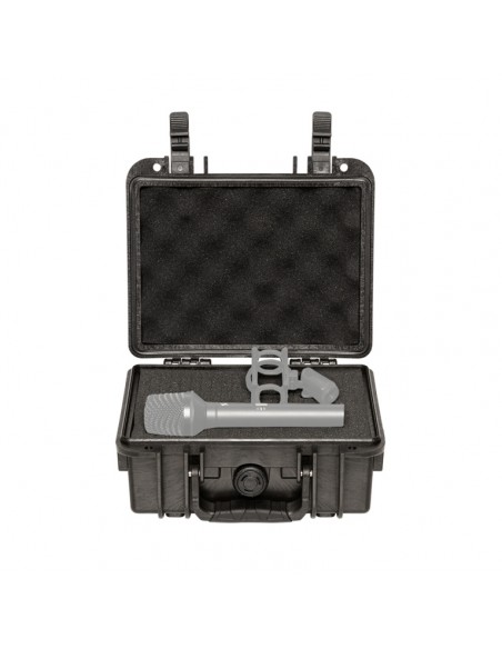 Water- and dustproof universal transport case with pick and pluck foam
