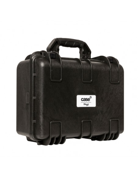 Water- and dustproof universal transport case with pick and pluck foam