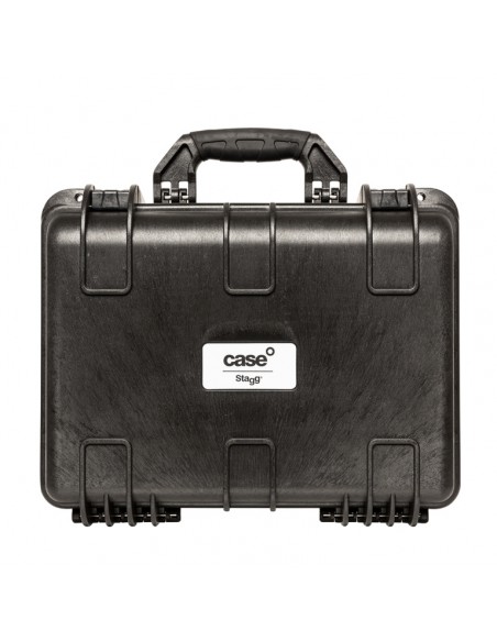 Water- and dustproof universal transport case with pick and pluck foam