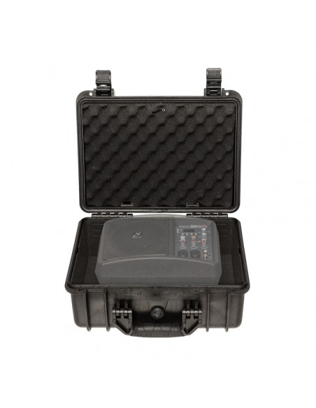 Water- and dustproof universal transport case with pick and pluck foam