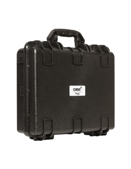Water- and dustproof universal transport case with pick and pluck foam