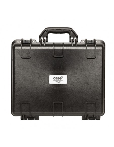Water- and dustproof universal transport case with pick and pluck foam