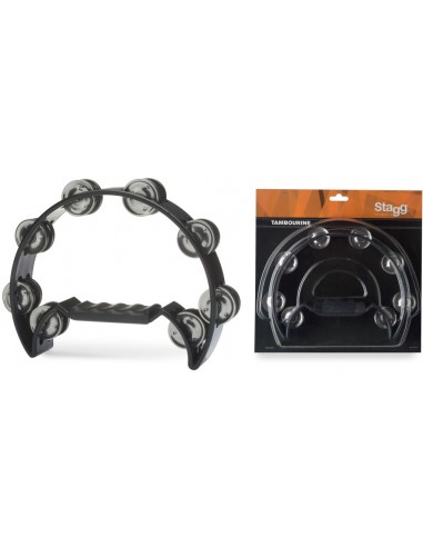 Cutaway plastic tambourine with 16...