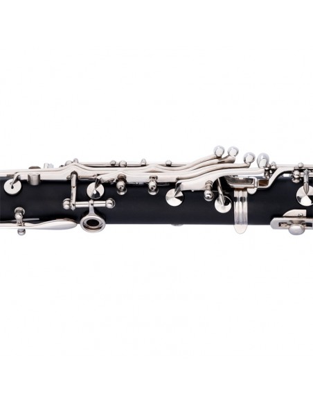 Bb Clarinet, ABS body, Boehm system, Nickel plated