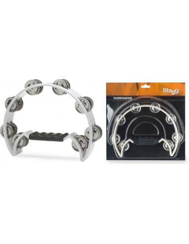 Cutaway plastic tambourine with 16...