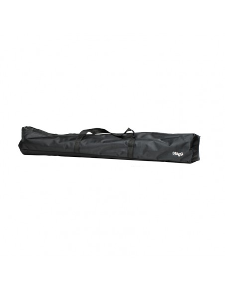 Q series steel speaker stand pair with folding legs