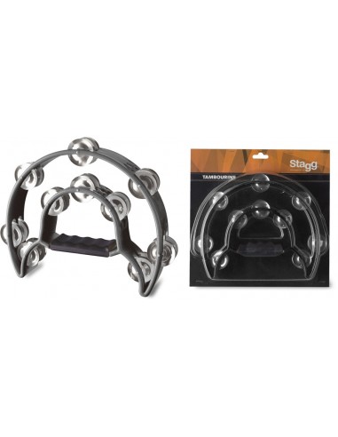 Cutaway plastic tambourine with 20...