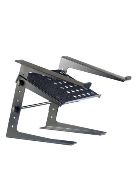 Professional DJ desktop stand with lower support plate