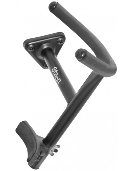 Wall-mounted alto saxophone holder