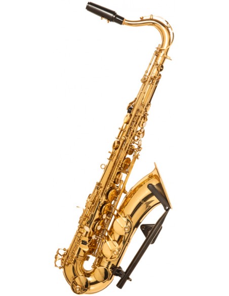 Wall-mounted tenor saxophone holder