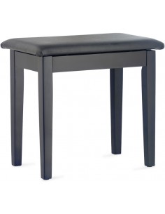 Matt black piano bench with... 2