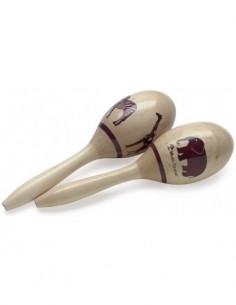 Pair of oval wooden...