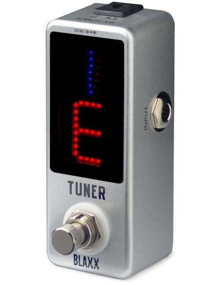 BLAXX auto-chromatic tuner pedal for guitar, bass and other music instruments
