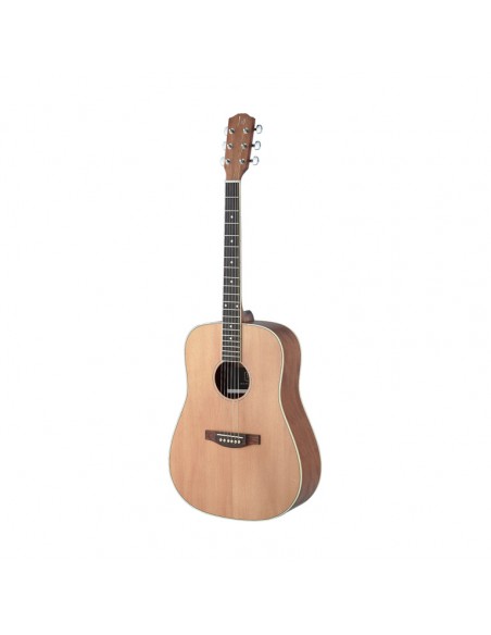Asyla series 4/4 dreadnought acoustic guitar with solid spruce top, left-handed model