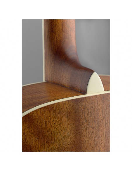 Asyla series mini auditorium acoustic travel guitar with solid spruce top, left-handed model