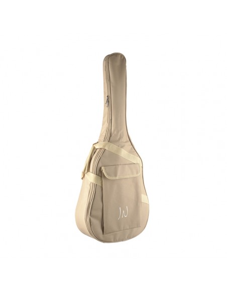 Asyla series mini auditorium acoustic travel guitar with solid spruce top, left-handed model