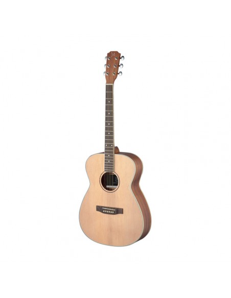 Asyla series 4/4 auditorium acoustic guitar with solid spruce top, left-handed model