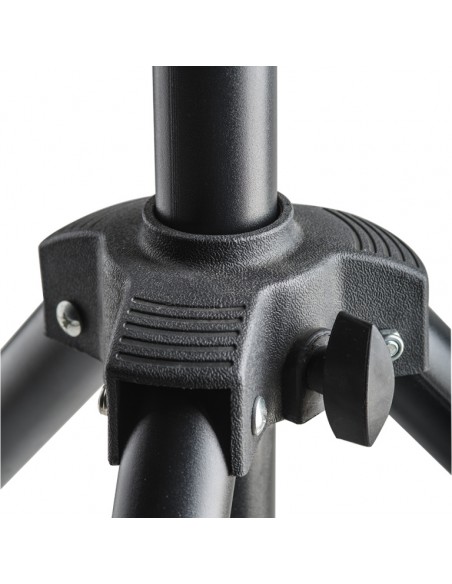 Metal speaker stand pair with folding legs