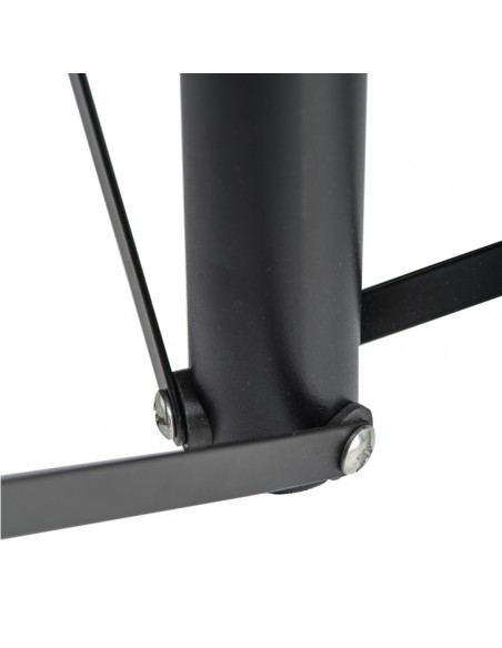 Metal speaker stand pair with folding legs