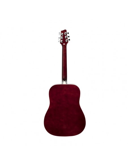 Sunburst dreadnought acoustic guitar with basswood top