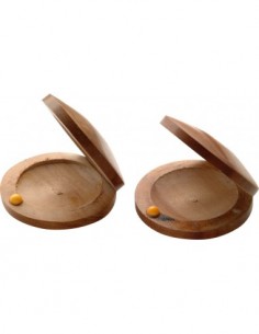 Pair of wooden castanets...