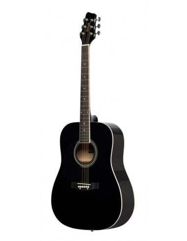Black dreadnought acoustic guitar...
