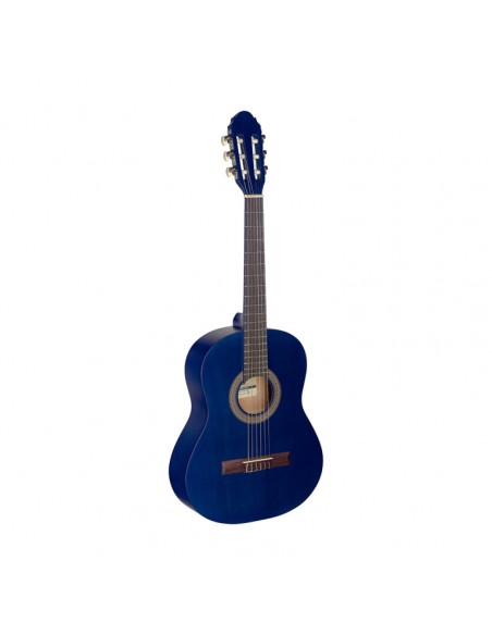 1/2 blue classical guitar with linden top