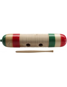 Mexican-style wooden güiro,...