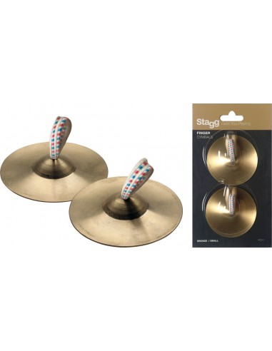 Pair of brass finger cymbals