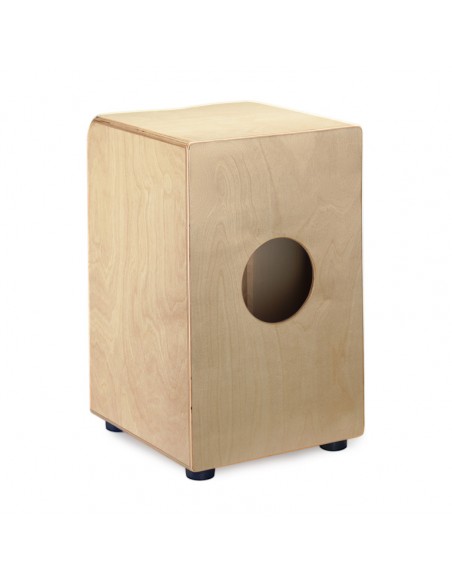 Standard-sized birch cajón with natural front board finish