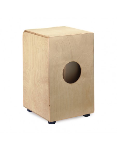 Standard-sized birch cajón with black front board finish