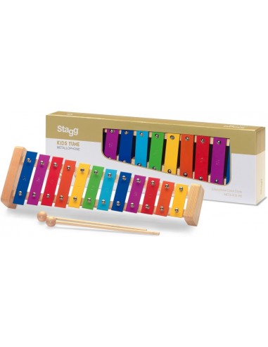 Metallophone with 12 colour-coded...