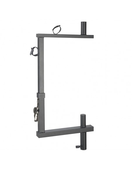 T-bar lighting extension for speaker stand