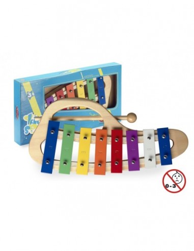 Curved metallophone with 8...